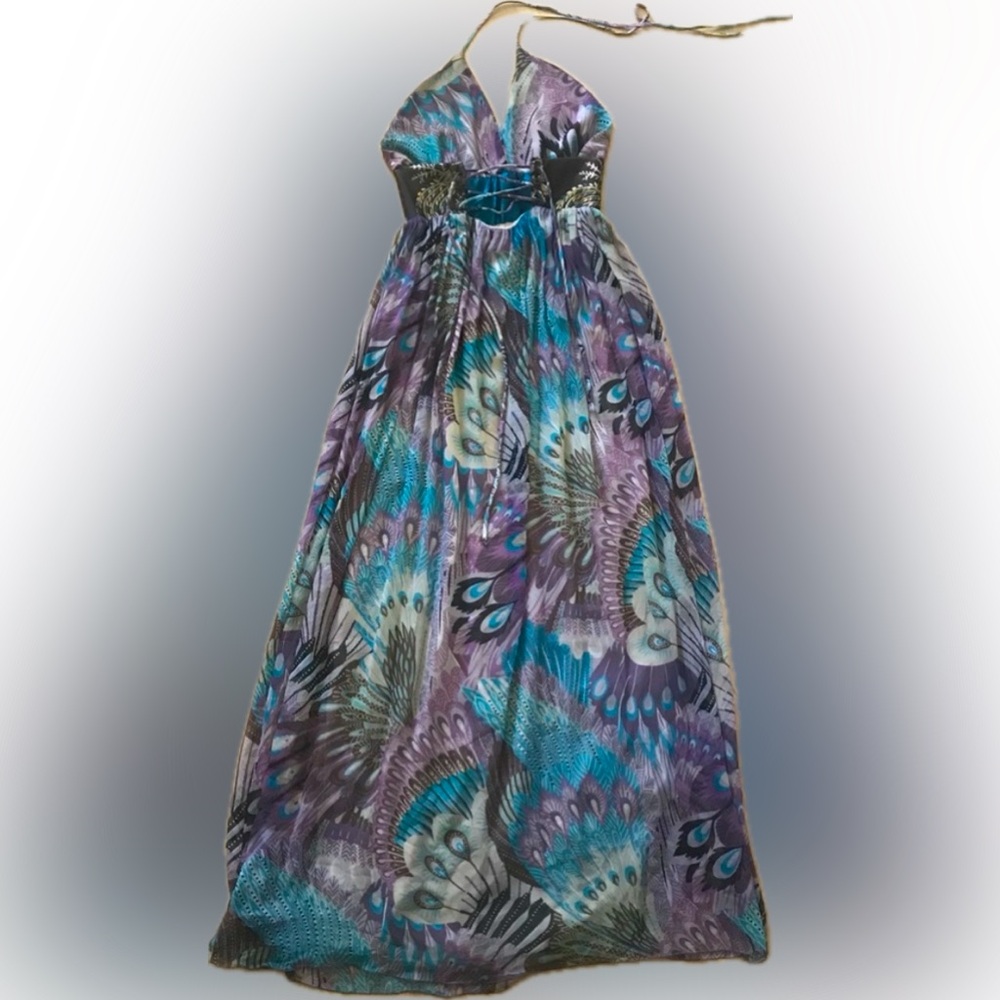 NORDSTROM Silk Maxi Dress